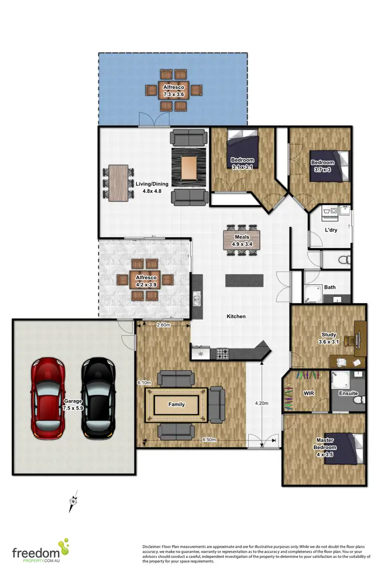 Floorplan of Homely house listing, 5 Zandra Street, Capalaba QLD 4157
