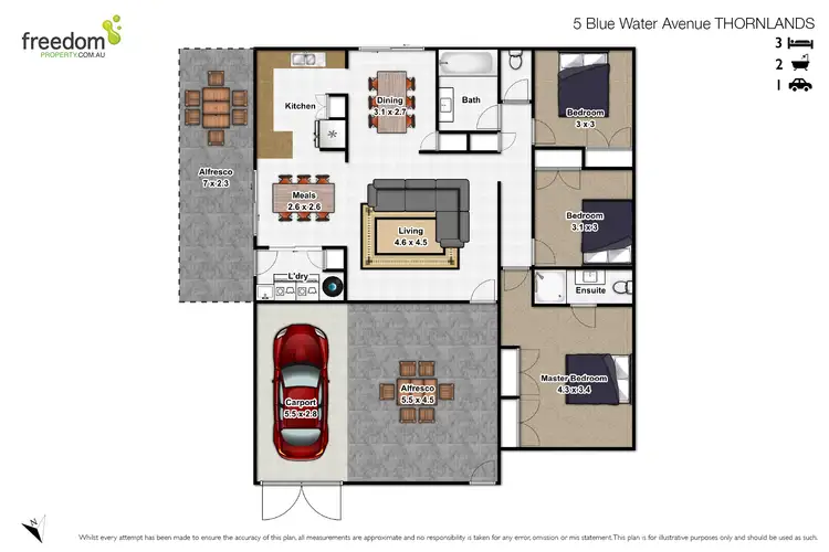Floorplan of Homely house listing, 5 Blue Water Avenue, Thornlands QLD 4164