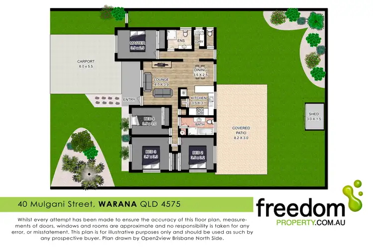 Floorplan of Homely house listing, 40 Mulgani Street, Warana QLD 4575