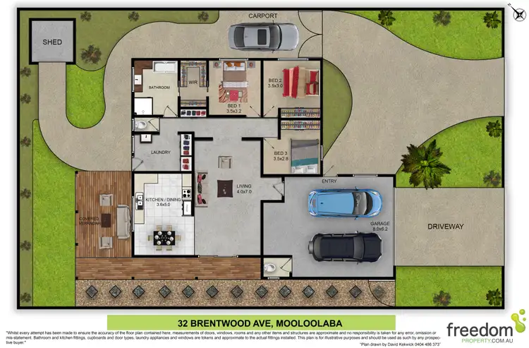 Floorplan of Homely house listing, 32 Brentwood Avenue, Mooloolaba QLD 4557
