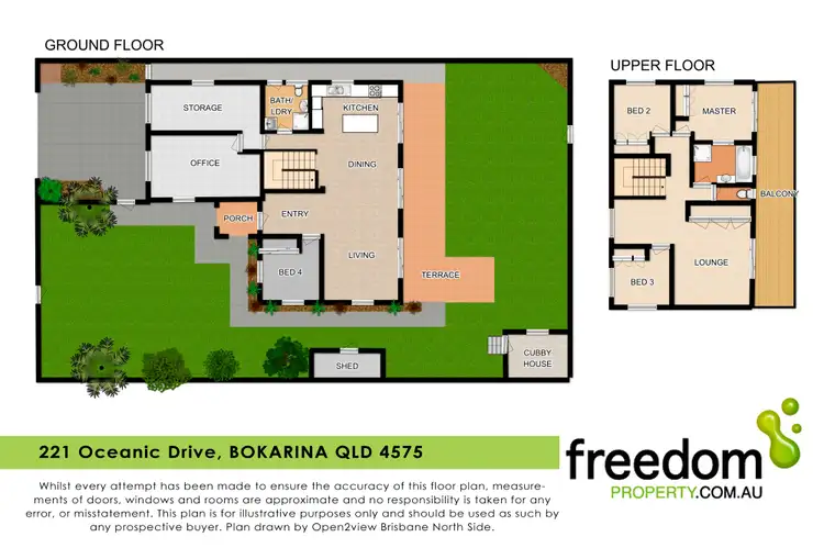 Floorplan of Homely house listing, 221 Oceanic Drive, Bokarina QLD 4575