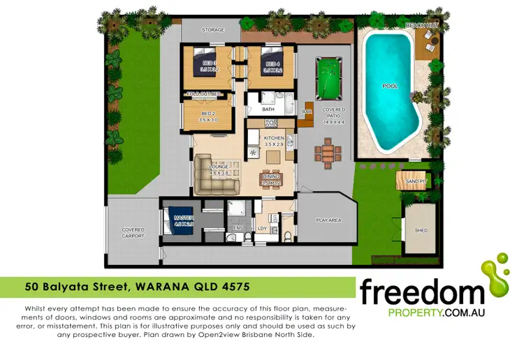 Floorplan of Homely house listing, 50 Balyata Street, Warana QLD 4575