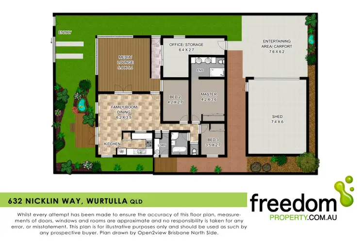 Floorplan of Homely house listing, 632 Nicklin Way, Wurtulla QLD 4575