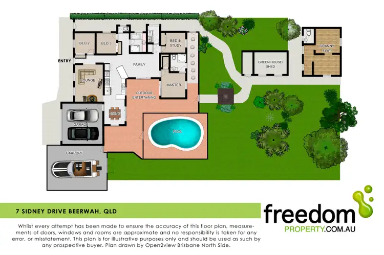 Floorplan of Homely house listing, 7 Sidney Drive, Beerwah QLD 4519