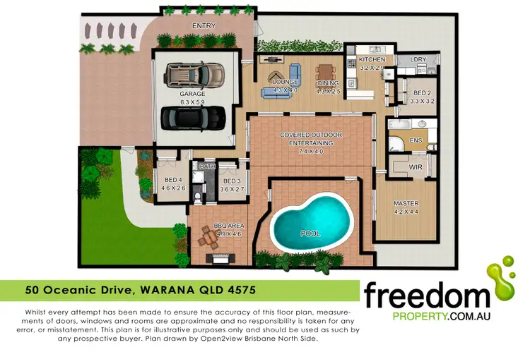 Floorplan of Homely house listing, 50 Oceanic Drive, Warana QLD 4575