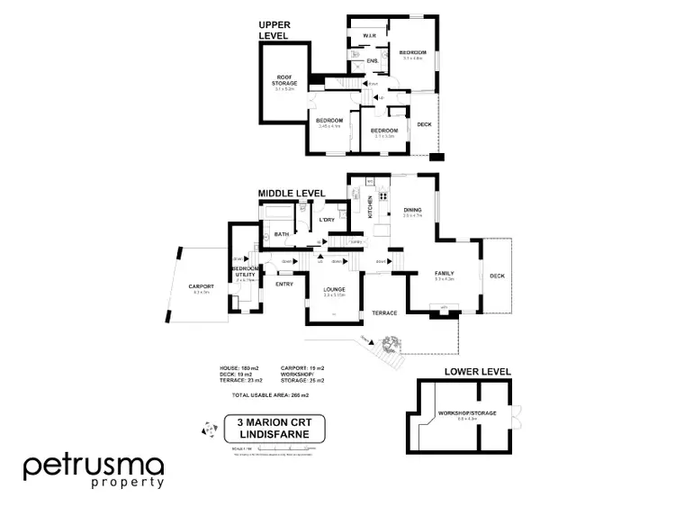 Floorplan of Homely house listing, 3 Marion Court, Lindisfarne TAS 7015