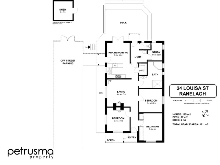 Floorplan of Homely house listing, 24 Louisa Street, Ranelagh TAS 7109