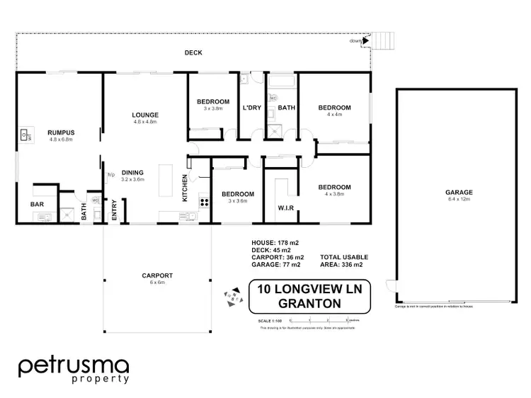 Floorplan of Homely house listing, 10 Longview Lane, Granton TAS 7030