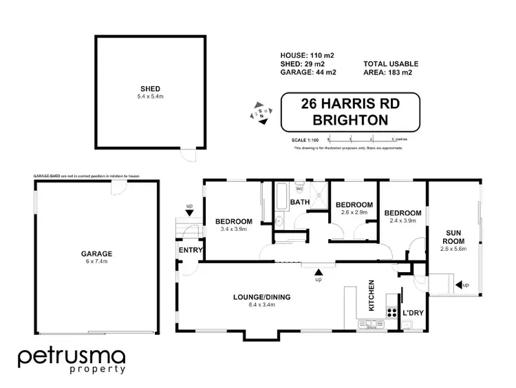 Floorplan of Homely house listing, 26 Harris Road, Brighton TAS 7030
