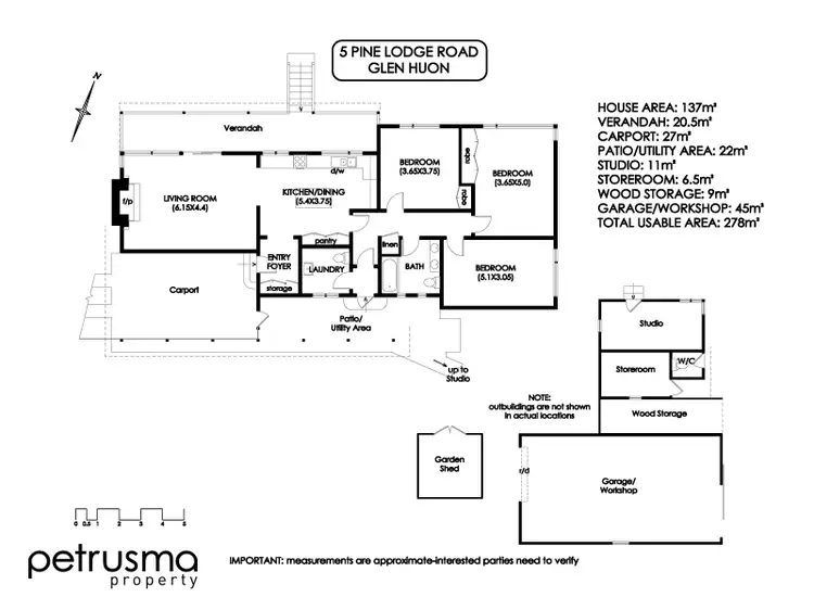 Floorplan of Homely house listing, 5 Pine Lodge Road, Glen Huon TAS 7109