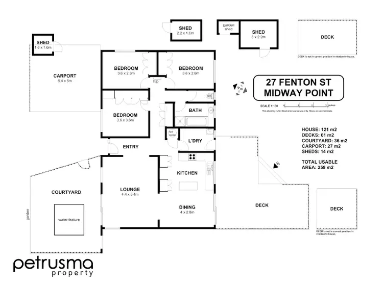 Floorplan of Homely house listing, 27 Fenton Street, Midway Point TAS 7171
