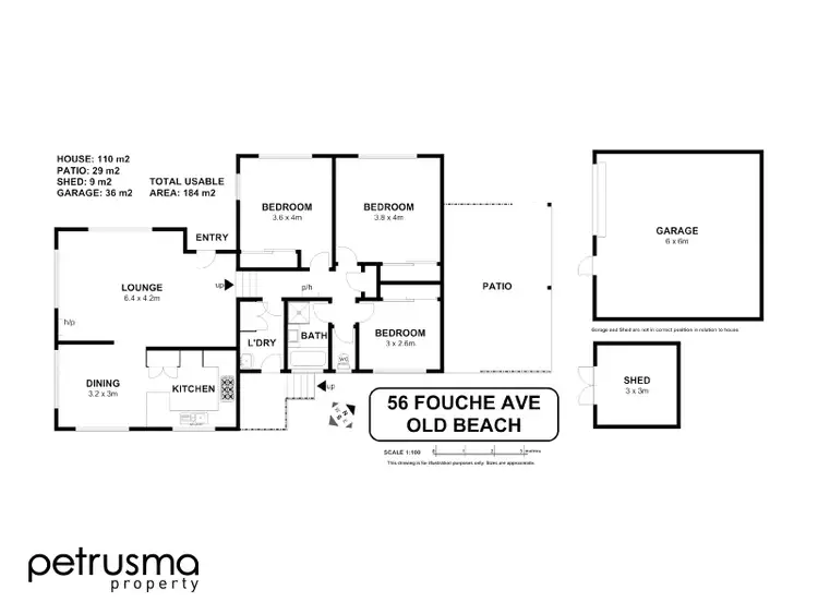 Floorplan of Homely house listing, 56 Fouche Avenue, Old Beach TAS 7017