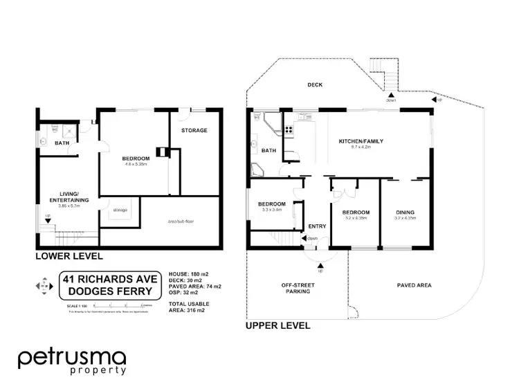 Floorplan of Homely house listing, 41 Richards Avenue, Dodges Ferry TAS 7173