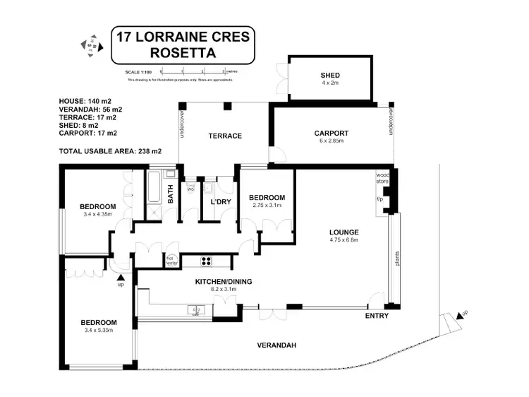 Floorplan of Homely house listing, 17 Lorraine Crescent, Rosetta TAS 7010