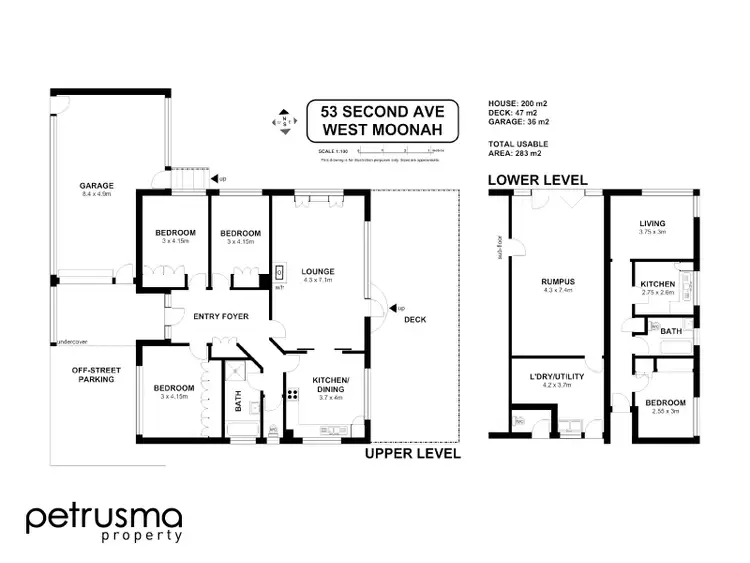 Floorplan of Homely house listing, 53 Second Avenue, West Moonah TAS 7009