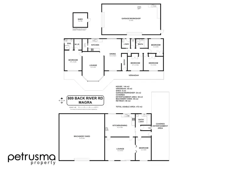 Floorplan of Homely house listing, 809 Back River Road, Magra TAS 7140