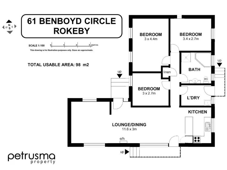 Floorplan of Homely house listing, 61 Benboyd Circle, Rokeby TAS 7019