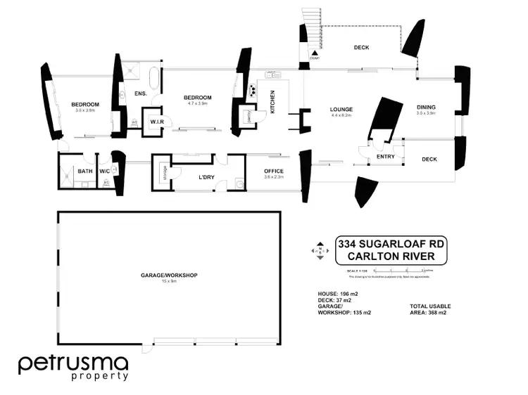 Floorplan of Homely house listing, 334 Sugarloaf Road, Carlton River TAS 7173