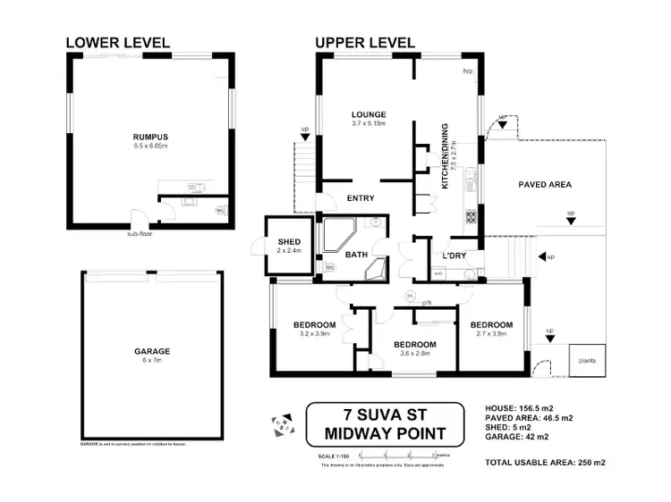Floorplan of Homely house listing, 7 Suva Street, Midway Point TAS 7171