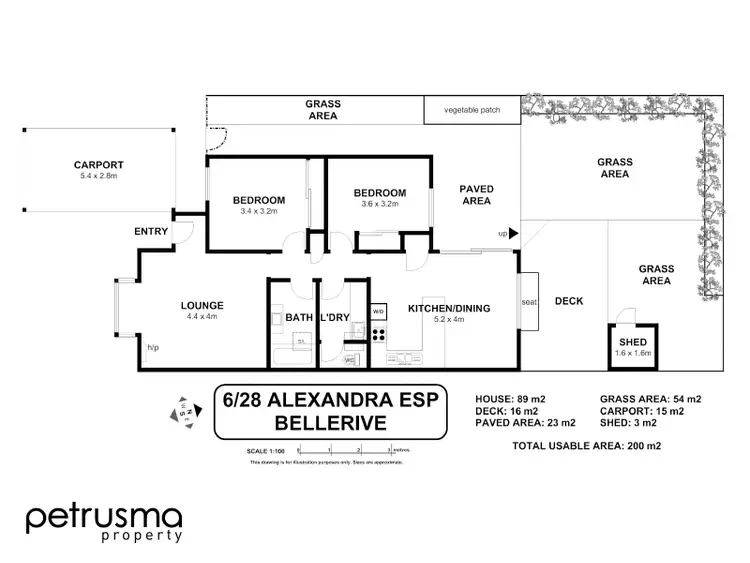Floorplan of Homely unit listing, 6/28 Alexandra Esplanade, Bellerive TAS 7018