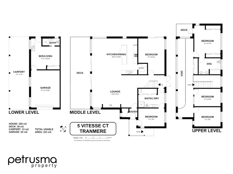 Floorplan of Homely house listing, 5 Vitesse Court, Tranmere TAS 7018