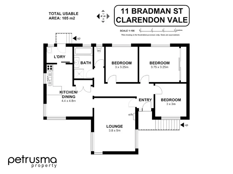 Floorplan of Homely house listing, 11 Bradman Street, Clarendon Vale TAS 7019