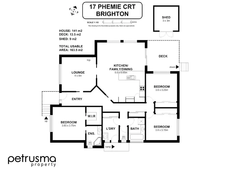 Floorplan of Homely house listing, 17 Phemie Court, Brighton TAS 7030