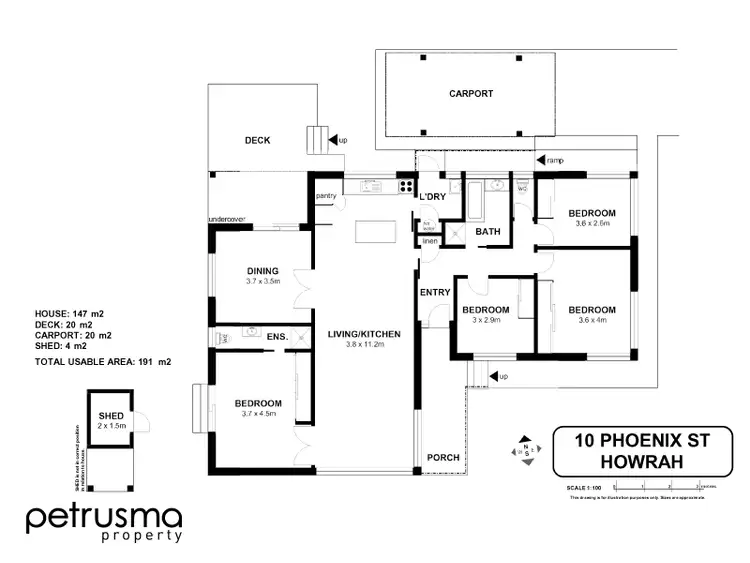 Floorplan of Homely house listing, 10 Phoenix Street, Howrah TAS 7018