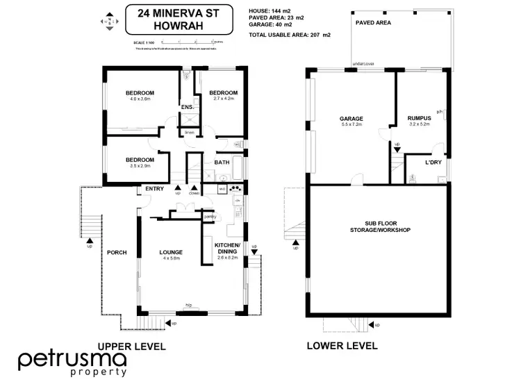 Floorplan of Homely house listing, 24 Minerva Street, Howrah TAS 7018