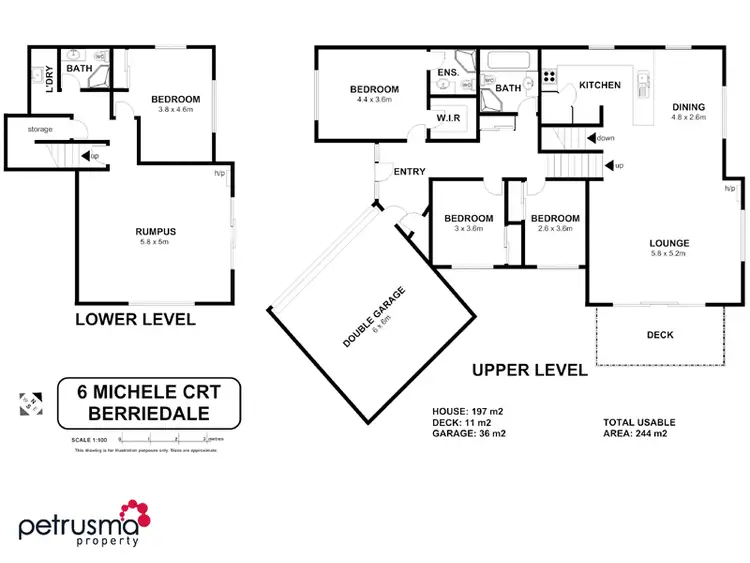 Floorplan of Homely house listing, 6 Michele Court, Berriedale TAS 7011