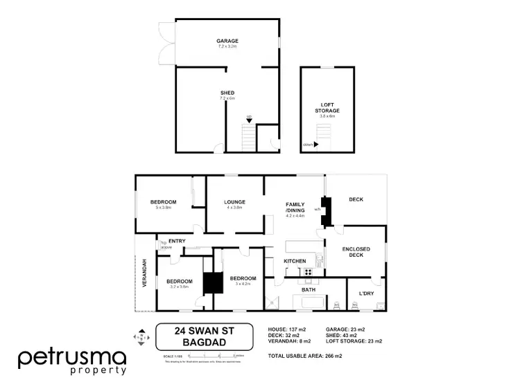 Floorplan of Homely house listing, 24 Swan Street, Bagdad TAS 7030