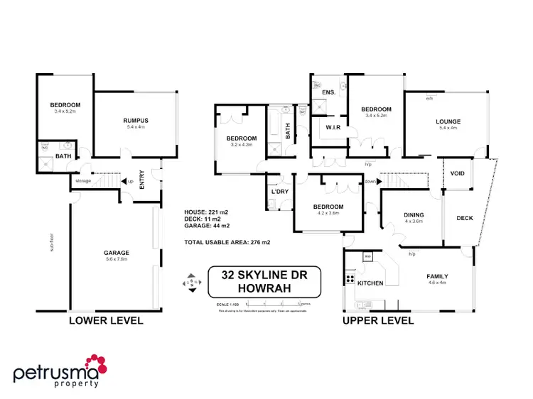 Floorplan of Homely house listing, 32 Skyline Drive, Howrah TAS 7018