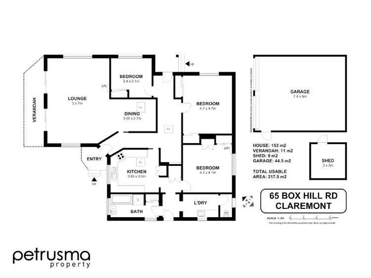 Floorplan of Homely house listing, 65 Box Hill Road, Claremont TAS 7011