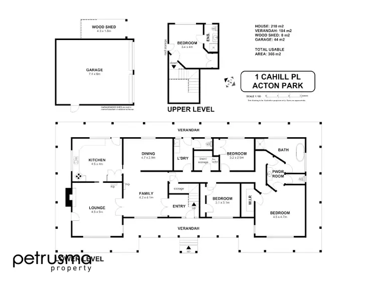 Floorplan of Homely house listing, 1 Cahill Place, Acton Park TAS 7170