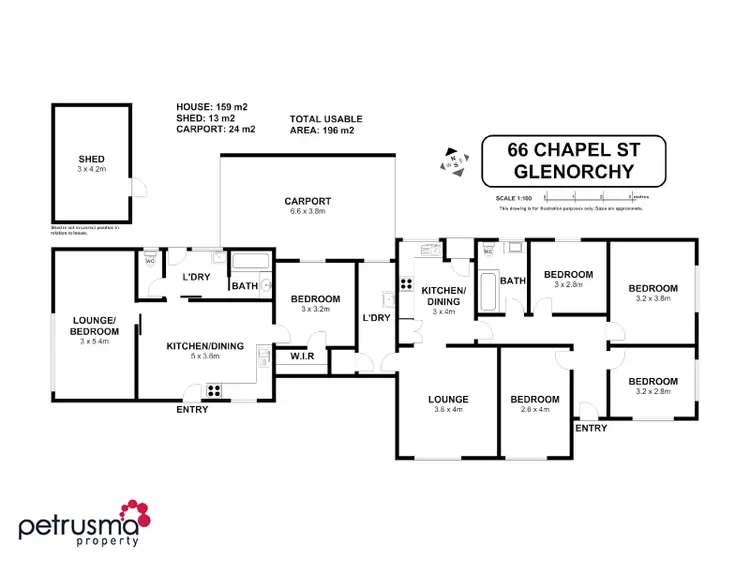 Floorplan of Homely house listing, 66 Chapel Street, Glenorchy TAS 7010