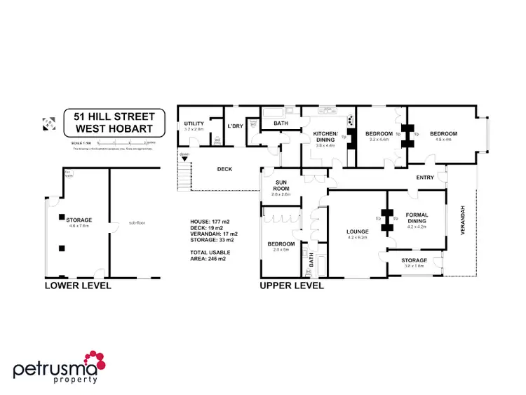 Floorplan of Homely house listing, 51 Hill Street, West Hobart TAS 7000