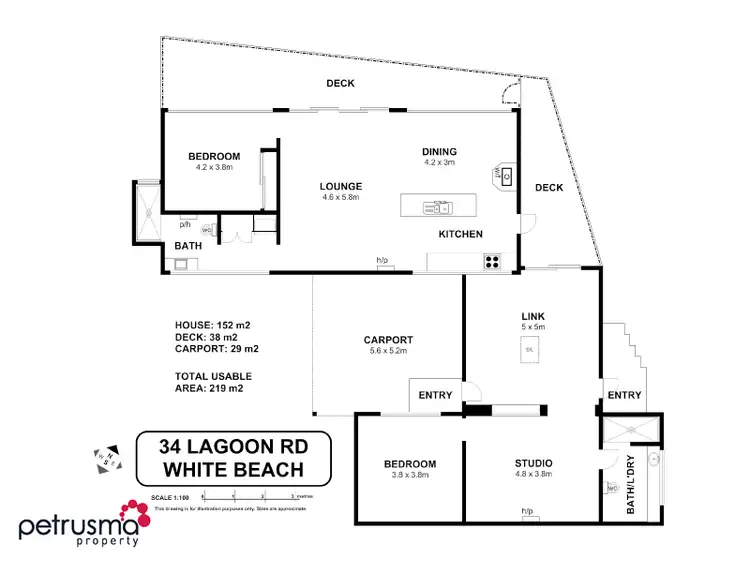 Floorplan of Homely house listing, 34 Lagoon Road, White Beach TAS 7184