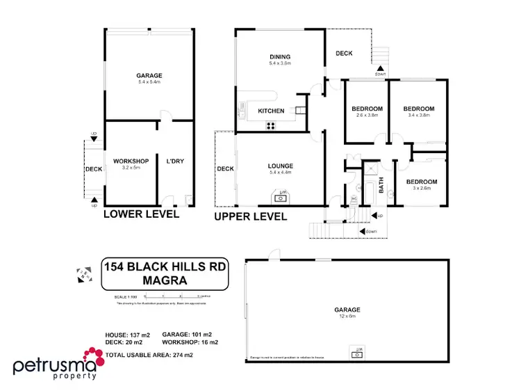 Floorplan of Homely house listing, 154 Black Hills Road, Magra TAS 7140