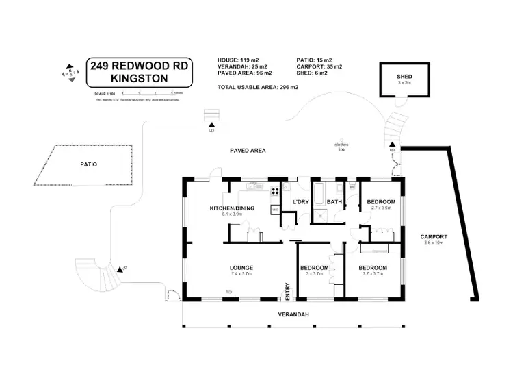 Floorplan of Homely house listing, 249 Redwood Road, Kingston TAS 7050