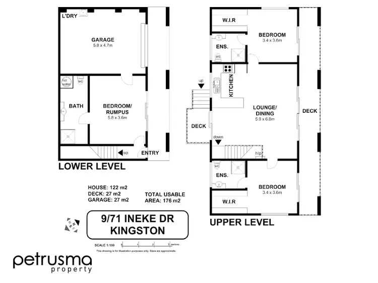 Floorplan of Homely house listing, 9/71 Ineke Drive, Kingston TAS 7050