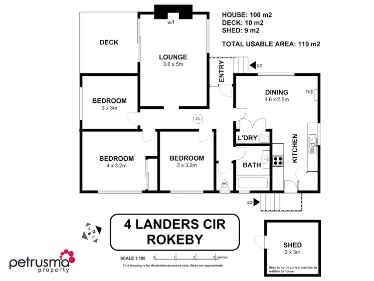 Floorplan of Homely house listing, 4 Landers Circle, Rokeby TAS 7019