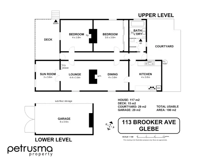Floorplan of Homely house listing, 113 Brooker Avenue, Glebe TAS 7000