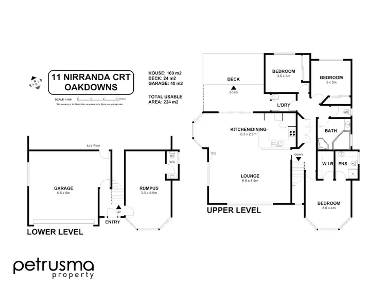 Floorplan of Homely house listing, 11 Nirranda Court, Oakdowns TAS 7019