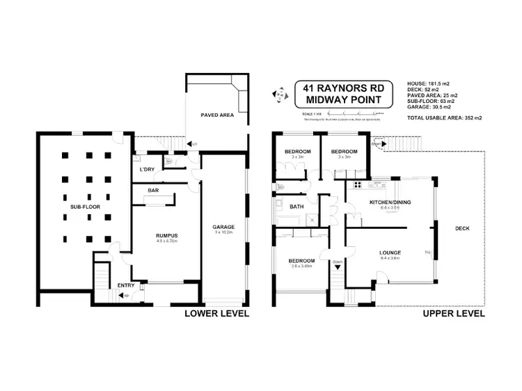 Floorplan of Homely house listing, 41 Raynors Road, Midway Point TAS 7171