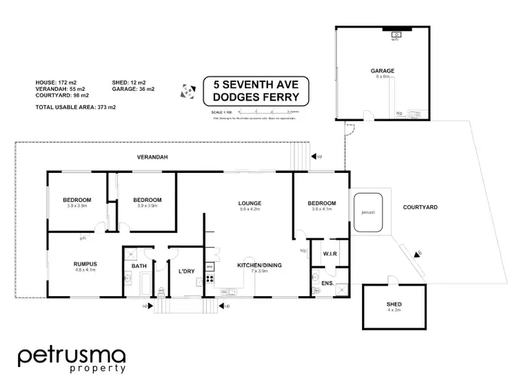 Floorplan of Homely house listing, 5 Seventh Avenue, Dodges Ferry TAS 7173