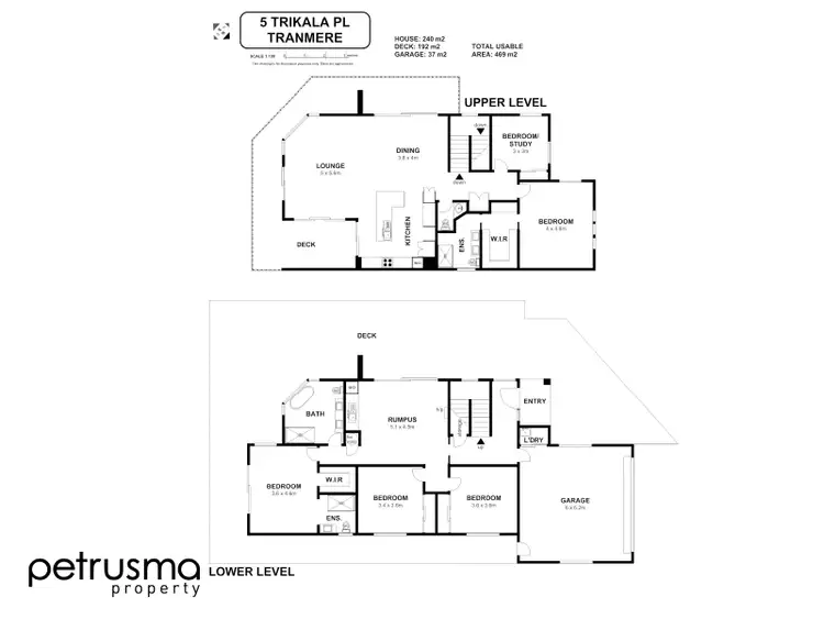 Floorplan of Homely house listing, 5 Trikala Place, Tranmere TAS 7018