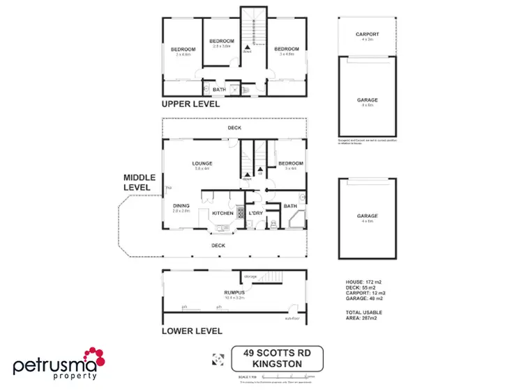 Floorplan of Homely house listing, 49 Scotts Road, Kingston TAS 7050