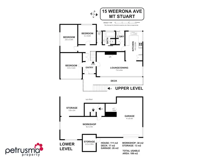 Floorplan of Homely house listing, 15 Weerona Avenue, Mount Stuart TAS 7000
