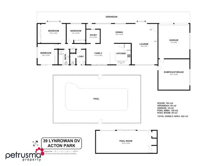 Floorplan of Homely house listing, 39 Lynrowan Drive, Acton Park TAS 7170