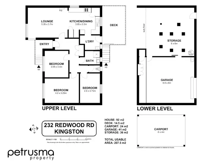Floorplan of Homely house listing, 232 Redwood Rd, Kingston TAS 7050